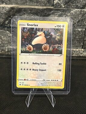 Pokémon Snorlax 140/202 Cosmos Holo Black Star ⭐️ Promo Sword & Shield M/NM